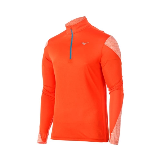 Tops Mizuno ALPHA LONG SLEEVE HALF ZIP 2.0 Running Panske Ruzove | 0754916-FZ