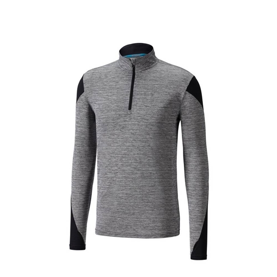 Tops Mizuno ALPHA LONG SLEEVE HALF ZIP 2.0 Running Panske Čierne | 7659412-LI