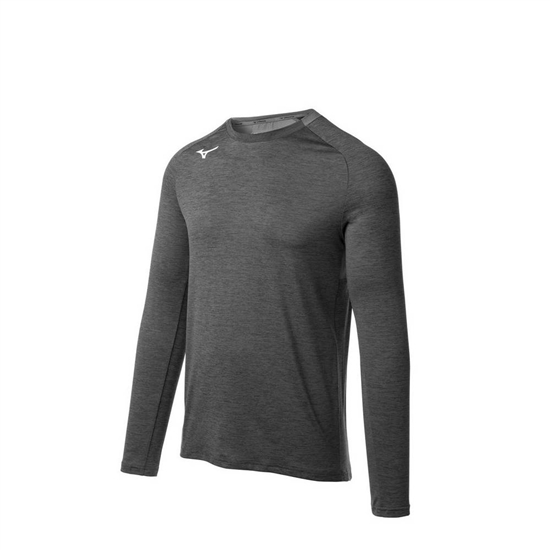 Tops Mizuno Alpha Long Sleeve Panske Siva | 9627453-PM