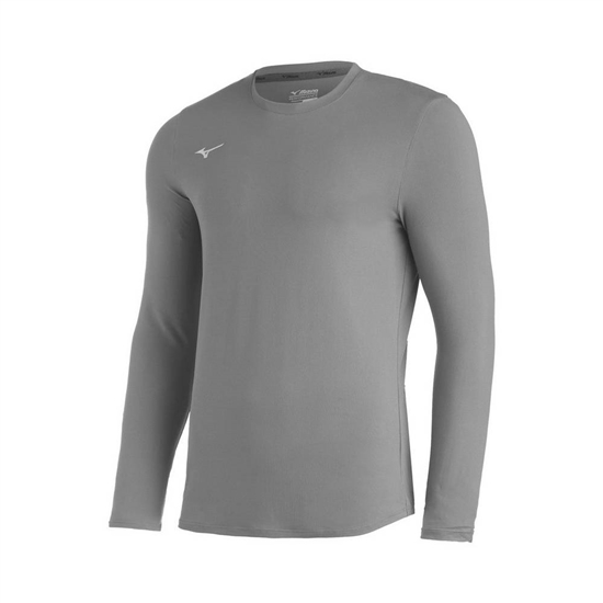 Tops Mizuno Comp Diamond Long Sleeve Crew Baseball Panske Siva | 2604957-UA