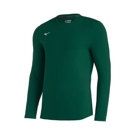 Tops Mizuno Comp Diamond Long Sleeve Crew Baseball Panske Zelene | 7019284-DI