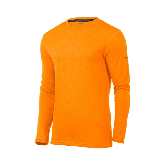 Tops Mizuno Inspire Long Sleeve Panske Oranžové | 5987130-KC