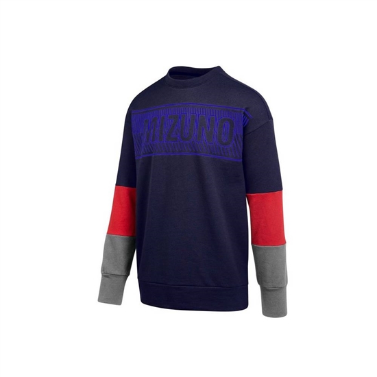 Tops Mizuno MZ1 Tokyo Fleece Crew Damske Námornícka Modrá | 4179862-SD