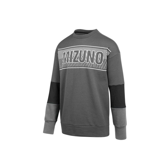 Tops Mizuno MZ1 Tokyo Fleece Crew Damske Siva / Čierne | 5739284-GJ