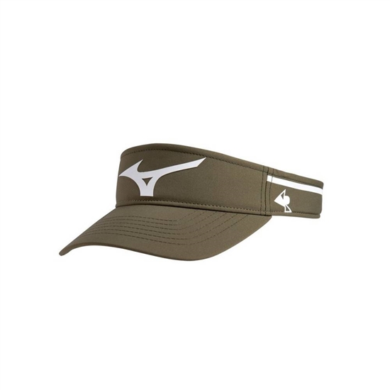 Visor Mizuno April Ross Damske Olivovo Zelená / Biele | 5729810-CF